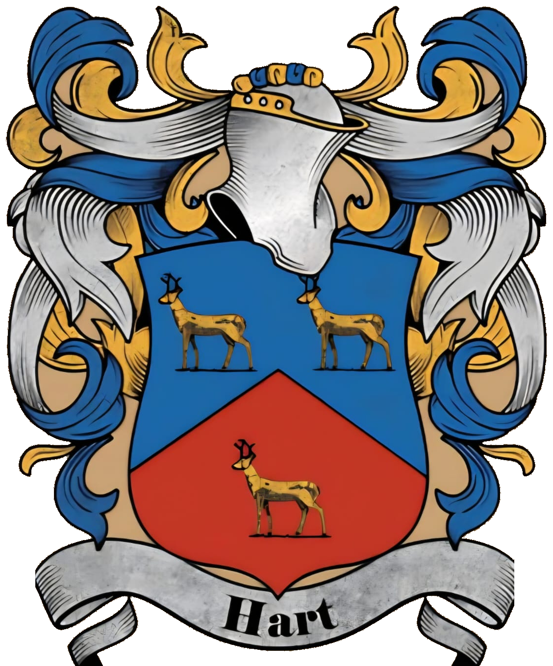 Hart family crest